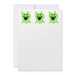 Monster Cartoon. Green and Black. Invitations