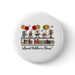 Monster First Birthday buttons