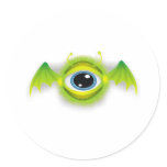Monster fly eye sticker