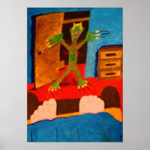 Monster in the room print