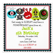 Monster Invitations