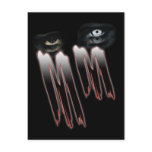 Monster Man MM Scary sexy Gothic eyes girls guys postcards
