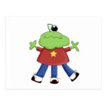 Monster Mash · Green One-Eyed Monster Postcards