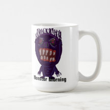 Monster morning coffee mug