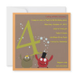 Monster party birthday invites -2 invitations