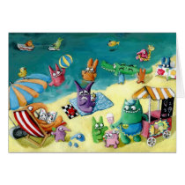 Monster Summer Time on the Beach cards