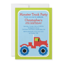 Monster truck Birthday Party for boys
