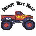 Monster Trucks Embroidered Shirt embroidered shirts