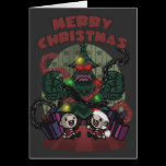 Monster Xmas Card cards