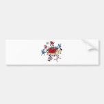 monsters attack of the heart anti love vector bumper sticker