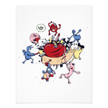 monsters attack of the heart anti love vector personalized invitations