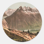 Mont Blanc, the chain from La Fleg�re, Chamonix Va Stickers