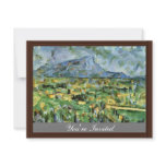 Mont Sainte-Victoire By Paul Cézanne (Best Quality invitations