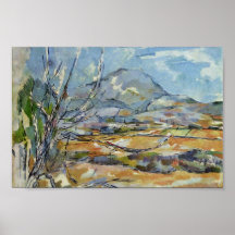 Mont Sainte-Victoire By Paul Cézanne (Best Quality Poster