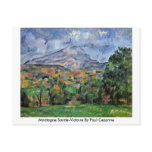 Montagne Sainte-Victoire By Paul Cezanne postcards