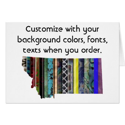 Montana Colourful Customise card ho... - Customise by JKdesigns