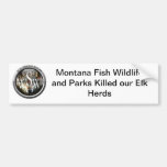 Montana Elk Bumper Sticker