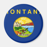 Montana Flag Refrigerator Magnet