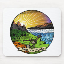 Montana Flag Theme 01 Mousepads