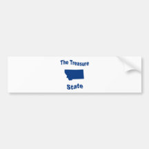 Montana: The Treasure State Bumper Stickers