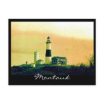 montauk light house postcards