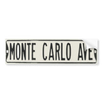 Monte Carlo Avenue Bumper Stickers