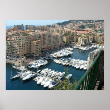 Monte Carlo Monaco Marina and Condos Posters