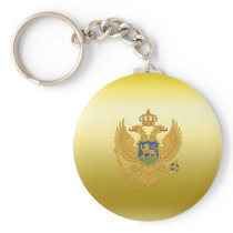 Montenegro Coat of Arms Keychain