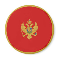 Montenegro Fisheye Flag Magnet