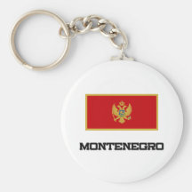 Montenegro Flag Keychain