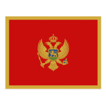 Montenegro Flag Postcard