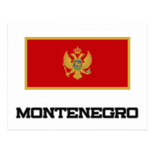 Montenegro Flag Postcards