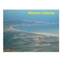 Monterey, California Aerial View Postcard