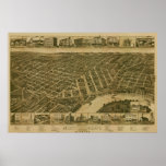 Montgomery, AL 1800's Panoramic Birds Eye View Posters