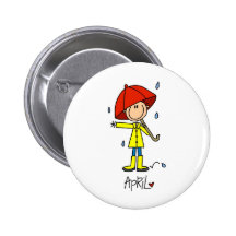 Month of April Pinback Button