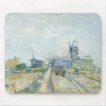 Montmartre: windmills and allotments mouse pad