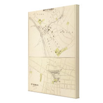Montpelier and St Albans Stretched Canvas Prints