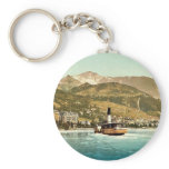 Montreux and Glion, Geneva Lake, Switzerland vinta keychains