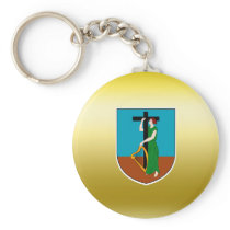 Montserrat Coat of Arms Keychain