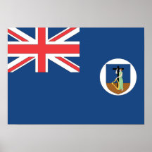 Montserrat Flag Print