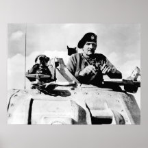 Monty In A Tank Poster