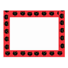 Monty's world Red Border card card Post Card