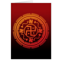 Monyou 3 greeting card