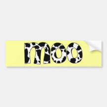 Moo Bumper Sticker