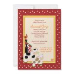 Moo Cow Farm Barnyard Baby Shower Invitations 5x7