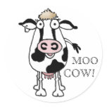 MOO COW! stickers