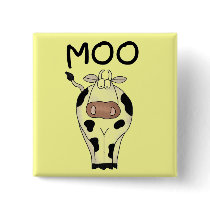 Moo Cow Tshirts and Gifts Button