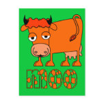 Moo - Ginger Cow postcards