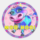 MOO HOO! Birthday Stickers with Kissy Moo