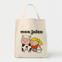 Moo Juice Tshirts and Gifts Canvas Bag